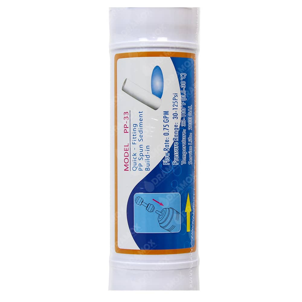 Filtro para agua sedimento en linea pp 33 en linea 2 5 x 13 pulgadas