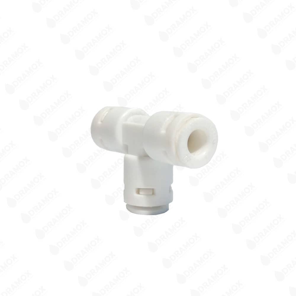 Tee de un cuarto conexion rapida para purificadores de agua