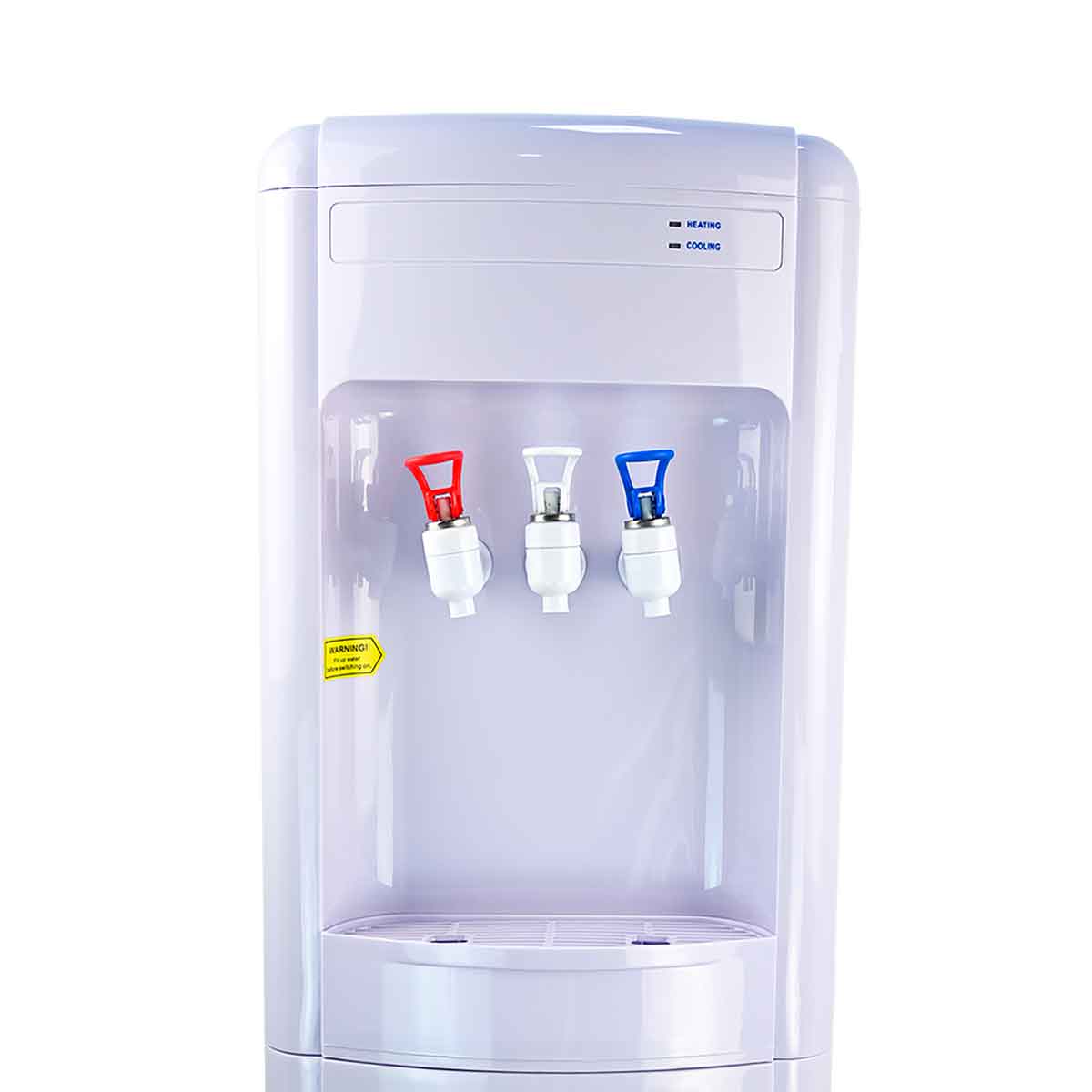 Dispensador de agua blanco con filtros