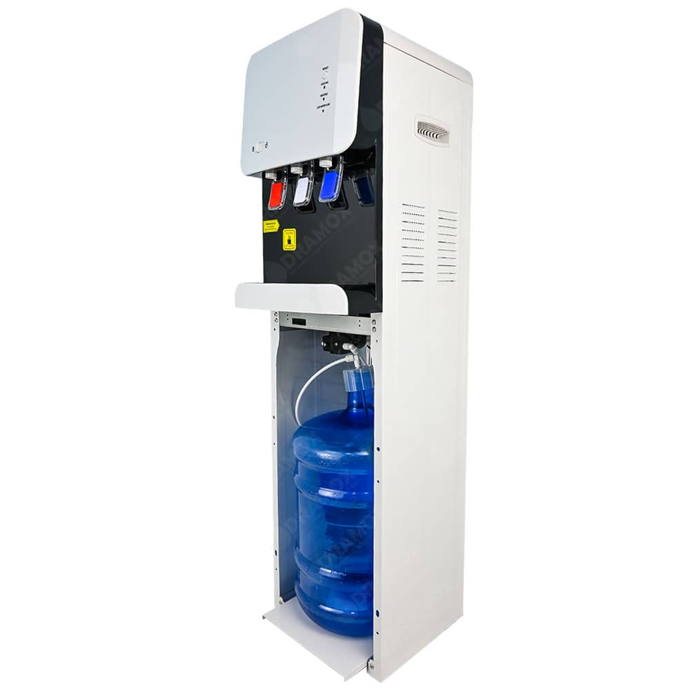 Dispensador de agua para uso con bidon oculto