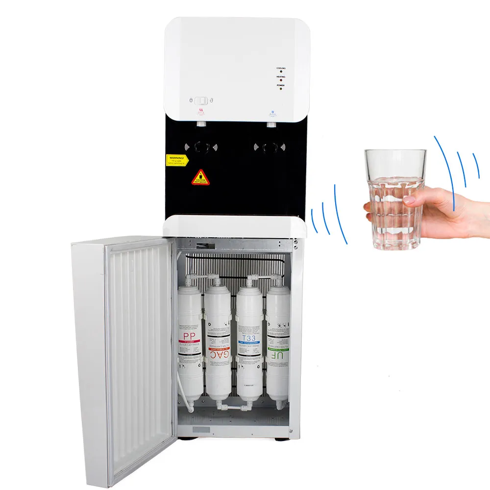 Dispensador de agua con sensor y con cuatro filtros