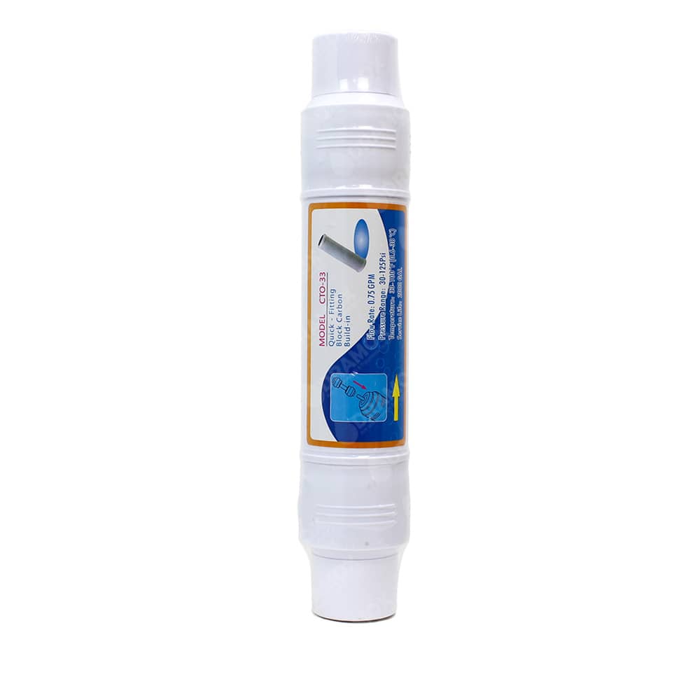 Filtro para agua carbon activado en linea cto 33 en linea 2 5 x 13 pulgadas