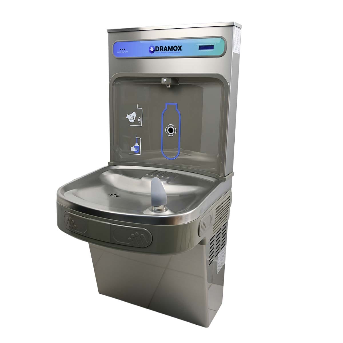 Bebedero de agua con llenador de botellas